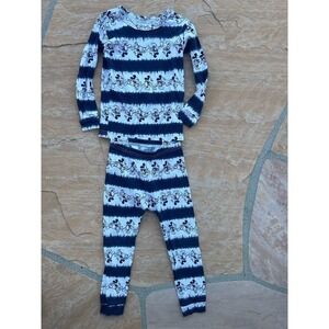 Disney X Baby Gap Toddler Size 4 Cotton 2 Piece Printed Pajama Set Mickey JK